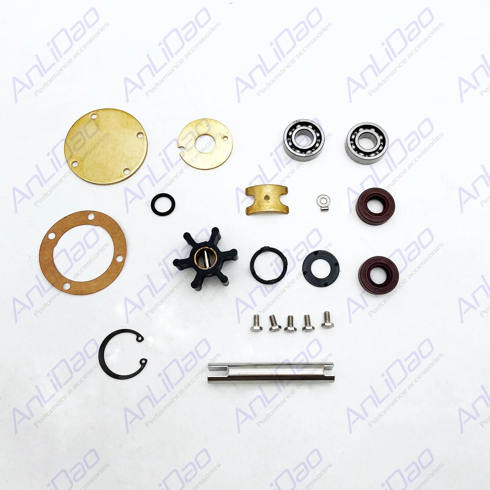 Water Pump Rebuild Kit for Volvo Penta MD6B MD7A MD11C (875584 833883 840076)