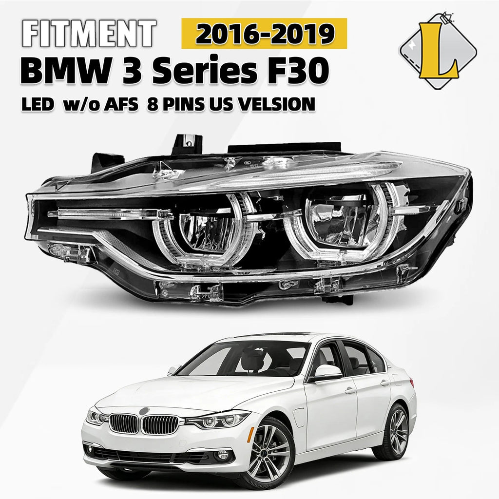 LED Headlight w/o AFS for BMW 3 Series F30 320i 340i 330i (2016–2019)