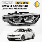 LED Headlight w/o AFS for BMW 3 Series F30 320i 340i 330i (2016–2019)