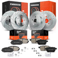 Front & Rear Drilled Brake Rotor and Ceramic Pad for Lexus CT200h (2011-2017)