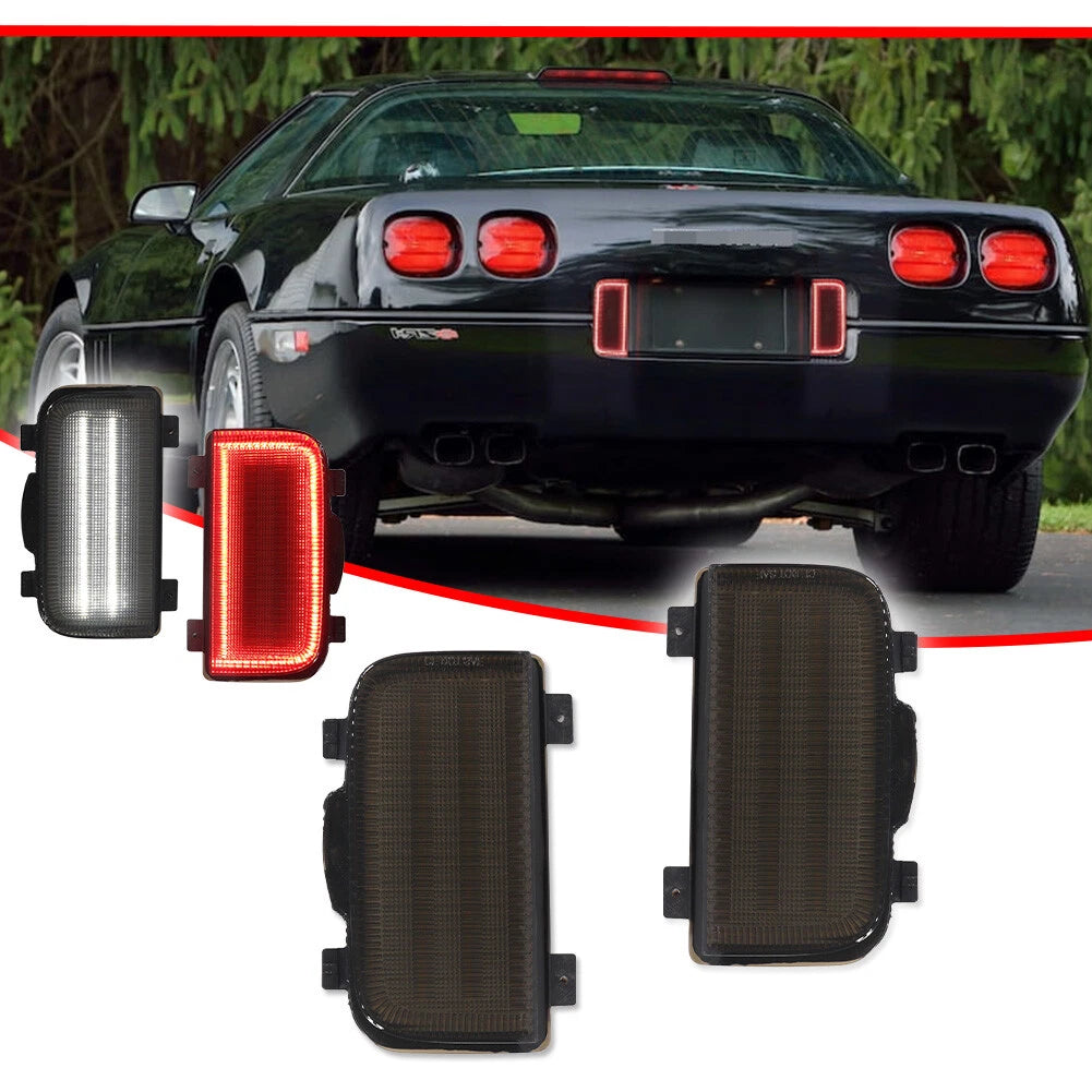 Smoke Tailgate Reverse Backup Lights for Corvette C4 (1991–1996)