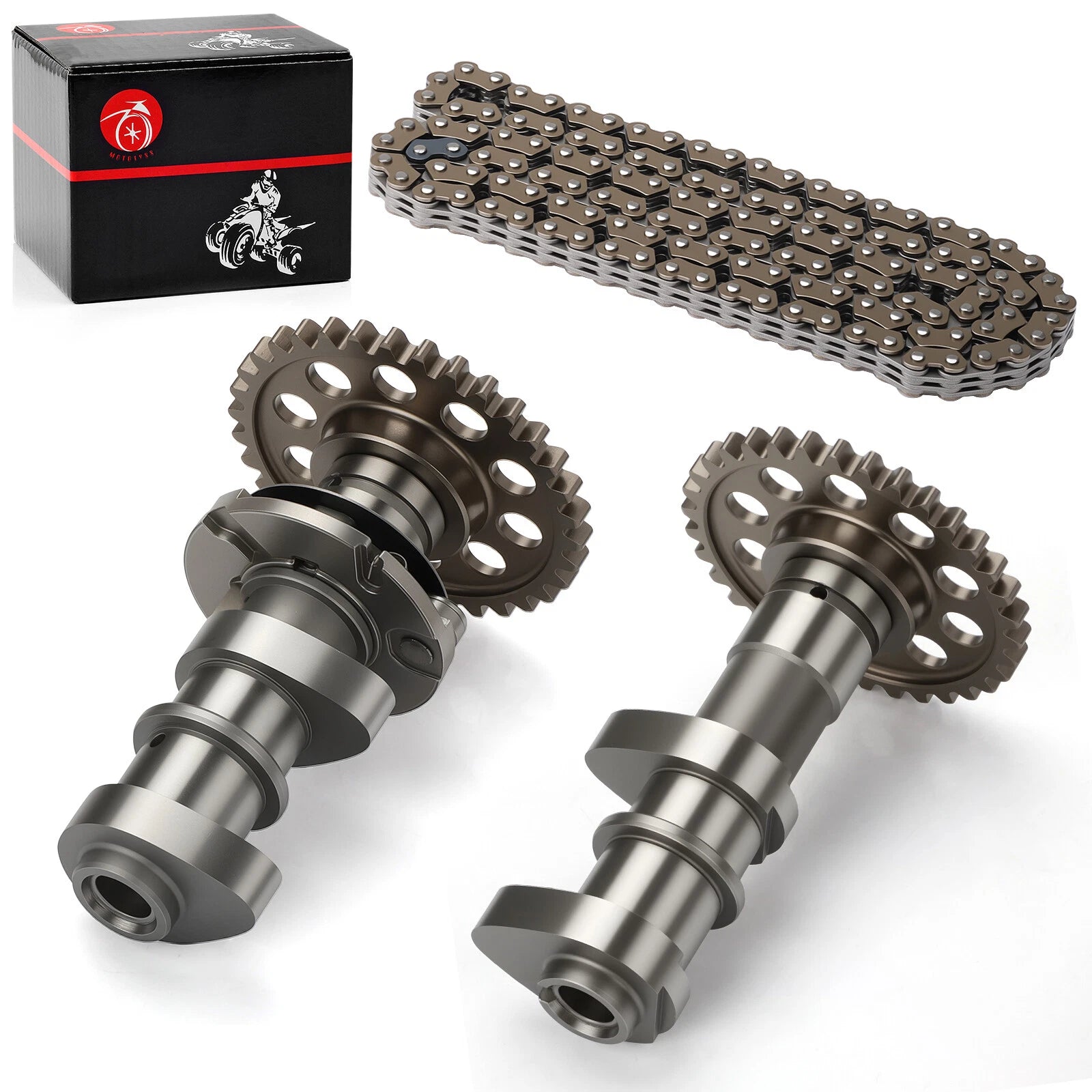 Intake & Exhaust Camshaft w/Timing Chain for Suzuki Quadsport Z400 (2003–2014)