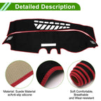 Dashboard Cover Mat for Audi A3 (2014–2020) Sun Protector Black Red