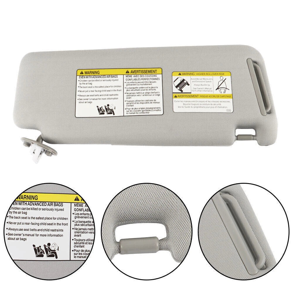 Left Driver Side Sun Visor for Toyota 4Runner (2010–2022) 7432035A91B1