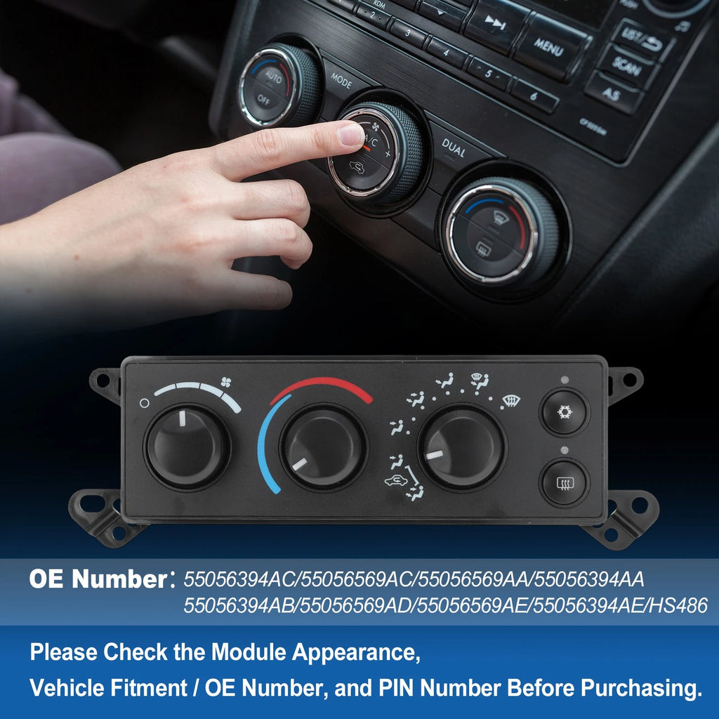 A/C Heater Climate Control Module for Dodge Ram 1500 2500 3500 (2005–2006)