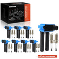 Set of 8 Ignition Coils & 16 Iridium Spark Plugs for Jeep Grand Cherokee (1999–2023)