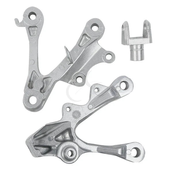 Front Rider Footrest Foot Pegs Bracket for Kawasaki Ninja ZX6R (2009–2024)