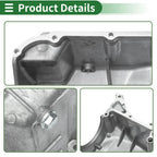 Engine Oil Pan for Honda Fit L4 1.5L Hatchback (2007-2008) - 1 x Aluminum