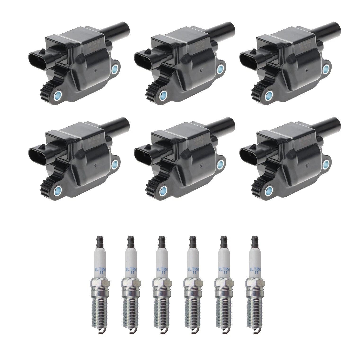 Set of 6 Ignition Coils & NGK Iridium Spark Plugs for Silverado 1500 (1999–2006)