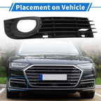 1pc Fog Light Grill for Audi A8 D3 (2005–2007) No. 4E0807682AD ABS