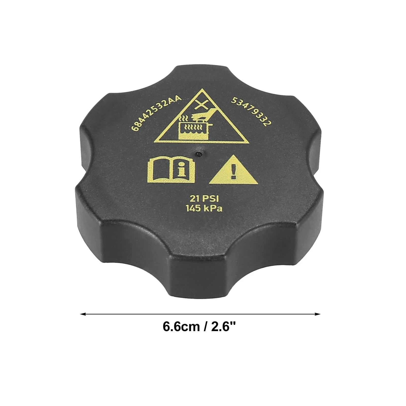 Radiator Coolant Recovery Cap for Chrysler Dodge Jeep Ram (2014–2021)