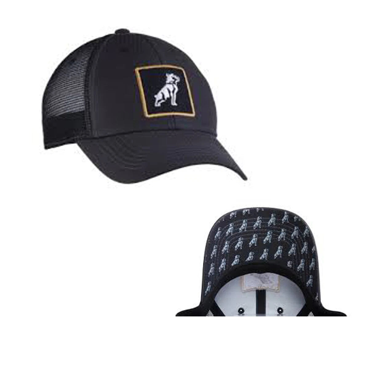 Black Bulldog Logo Patch Cap for Mack Trucks (Fits All Models)