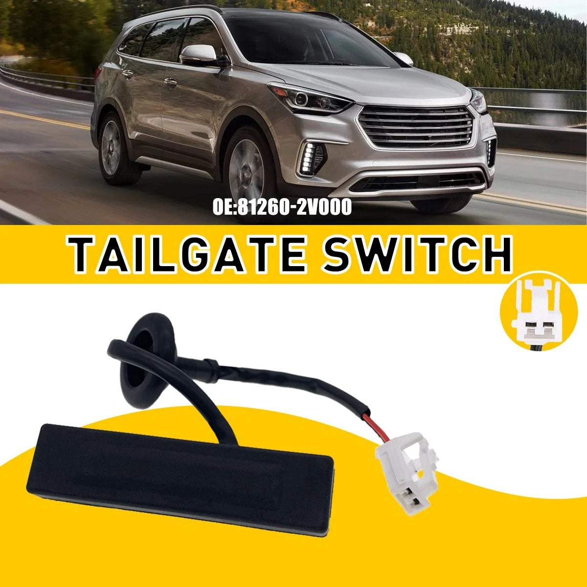 Rear Trunk Tailgate Cover Switch for Hyundai Veloster (2012–2017)