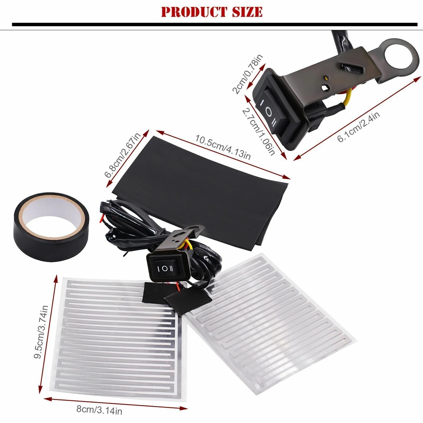 Heated Hand Grips for Motorcycle (12V)