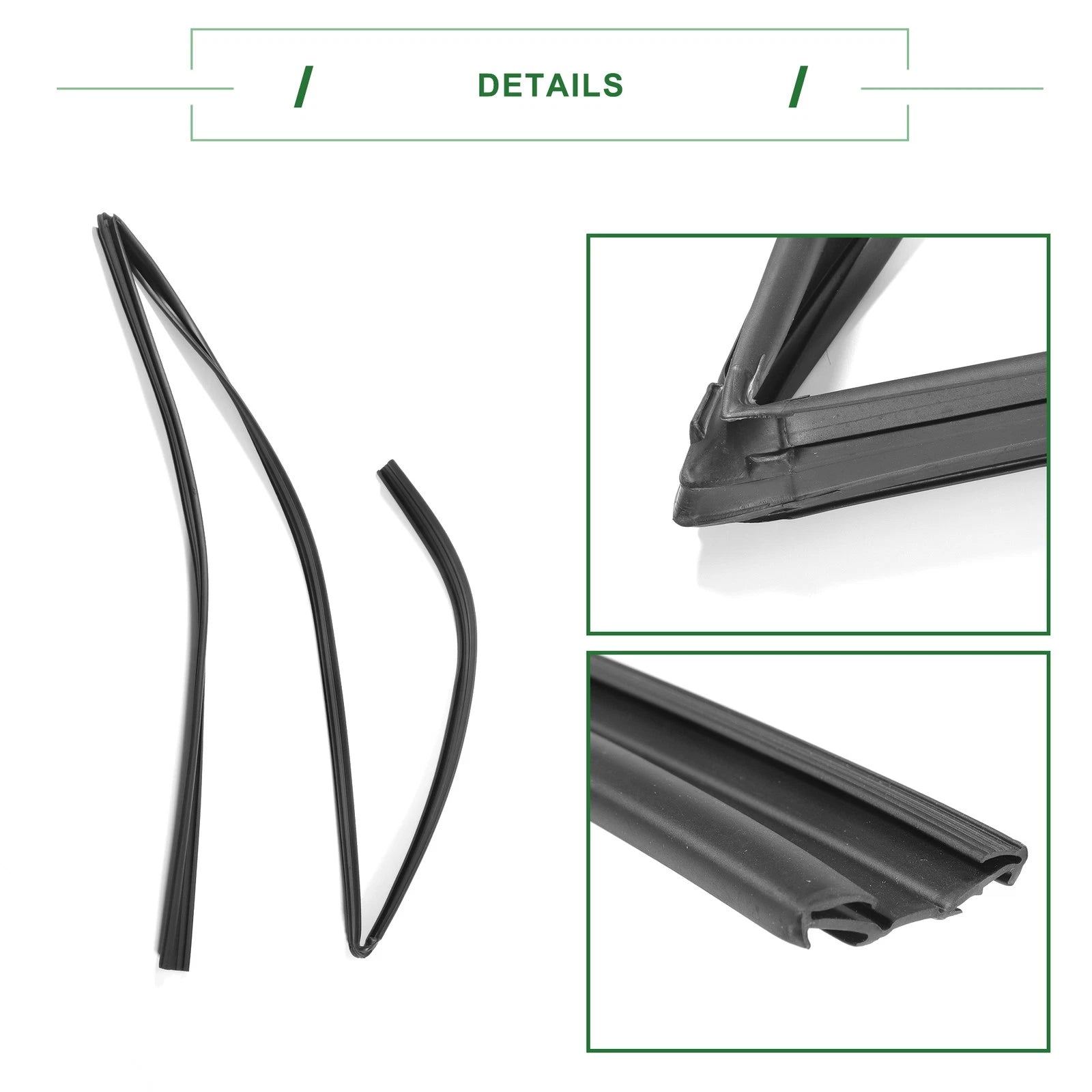 1 Pc Front Left Door Window Run Channel Seal Strip No. 6815102050 for Toyota 