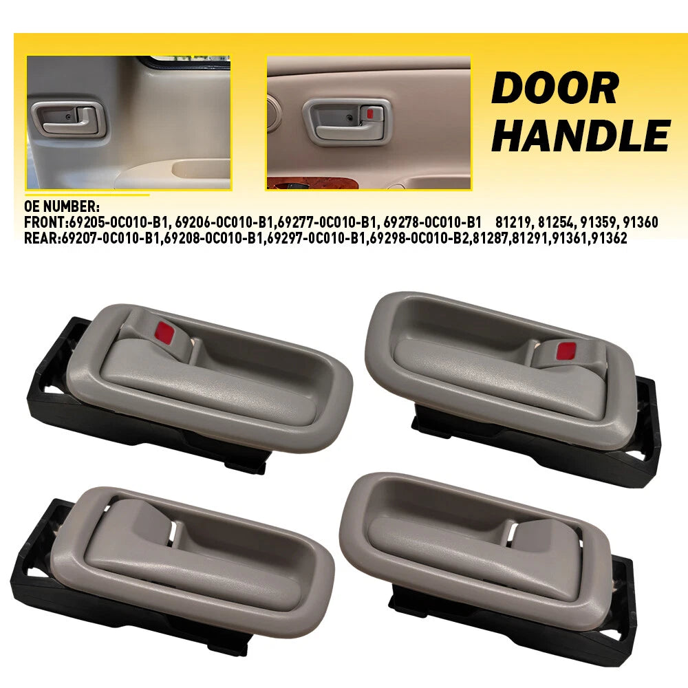 Set of 4 Inside Door Handles for Toyota Tundra (2000–2006) Beige