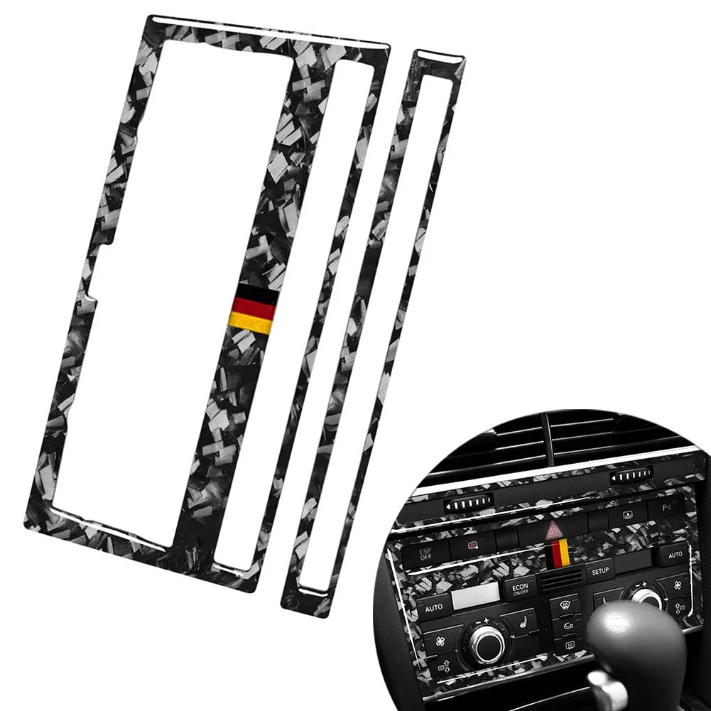 Pair Air Conditioning CD Control Panel Cover Trim for Audi A6 S6 (2005–2011)