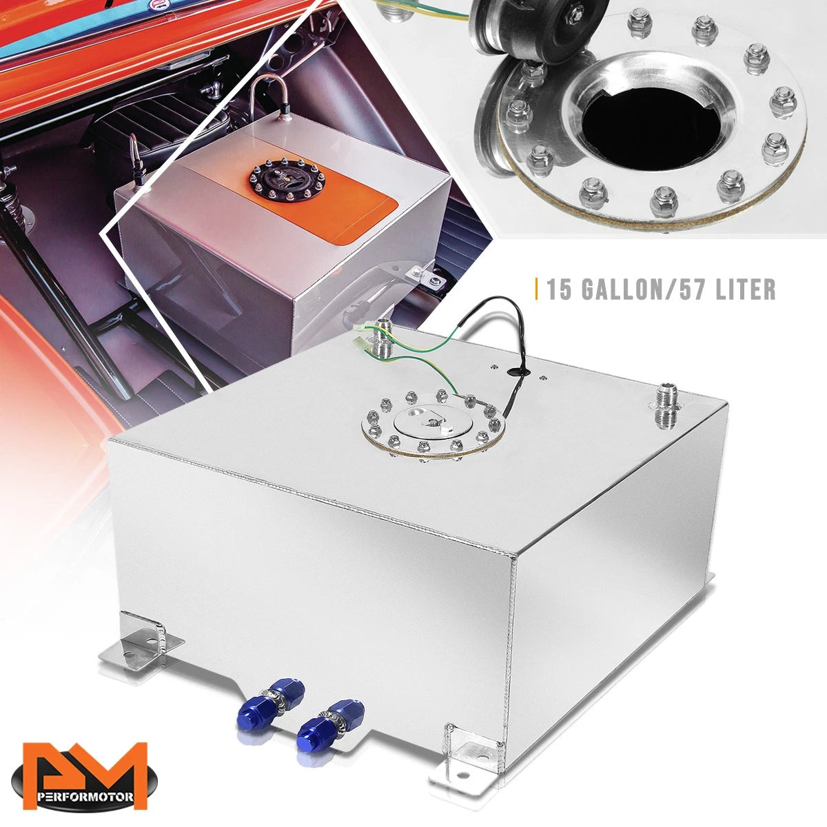15 Gallon Aluminum Chrome Fuel Cell for Universal Applications