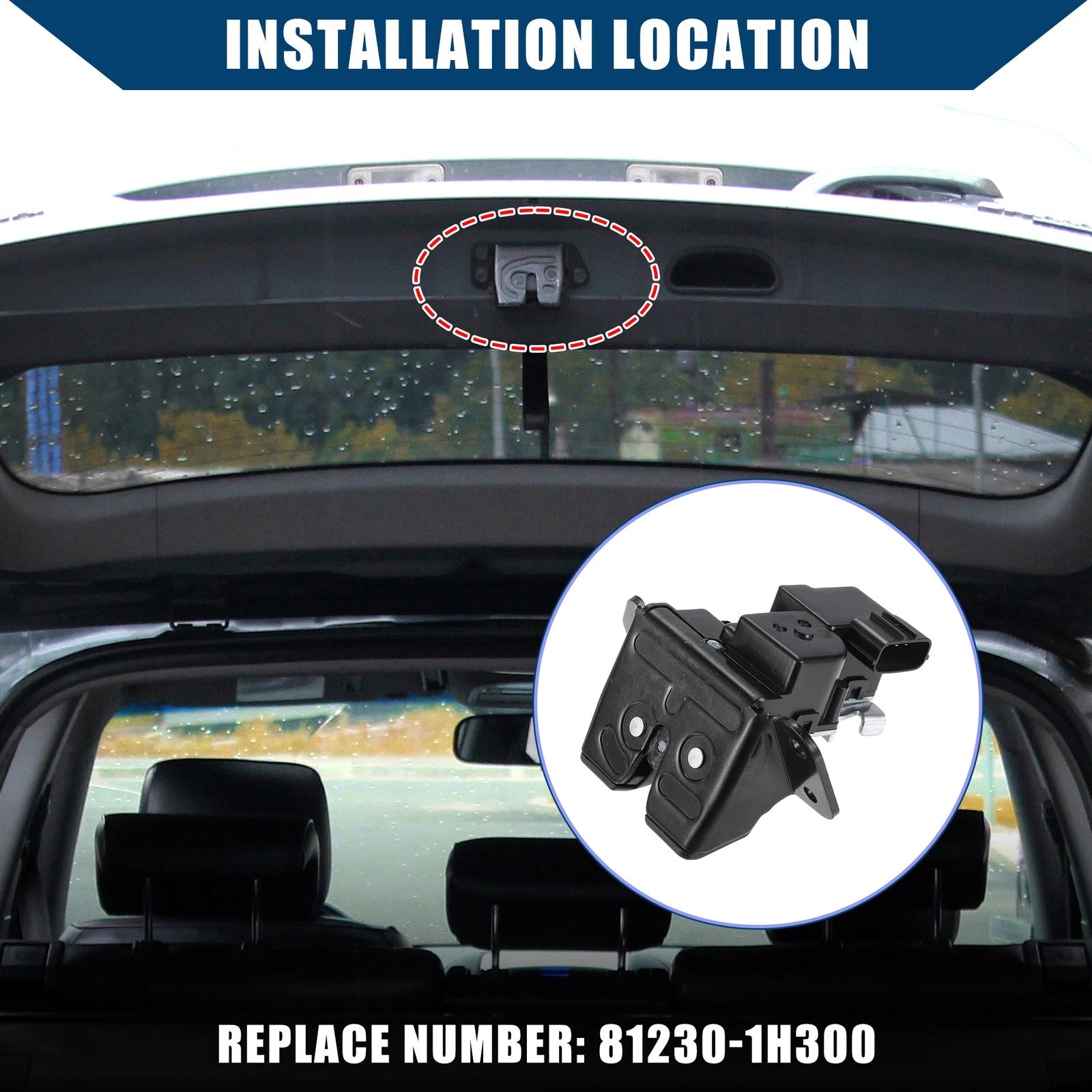 Rear Trunk Tailgate Lock Actuator Motor No.812301H300 for Hyundai Tucson (2010–2015)