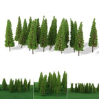 50Pcs 5.8cm Model Trees for HO Scale Train Railroad Diorama Landscape