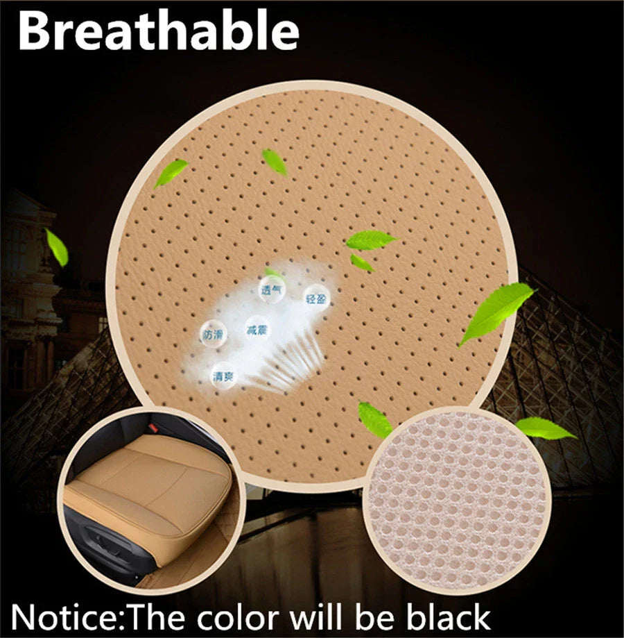 Black Luxury PU Leather Car Seat Cover Protector for AU Models