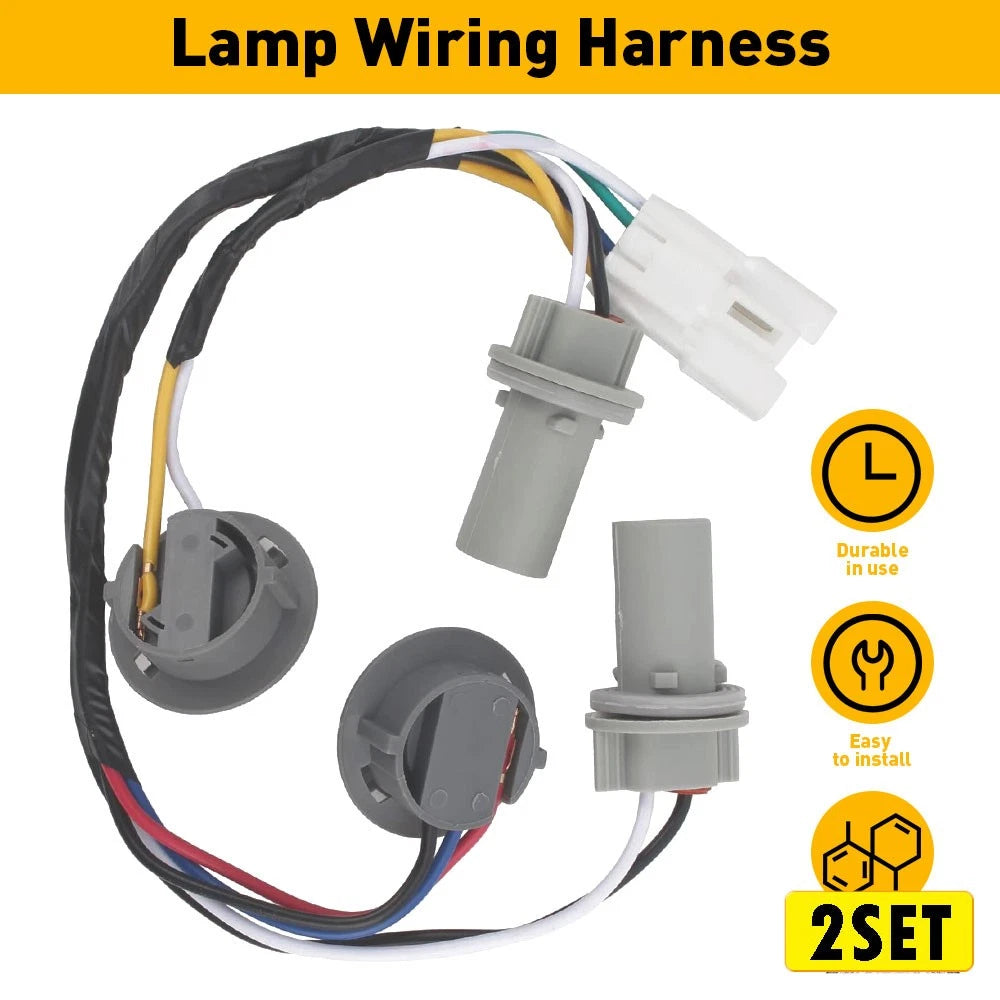 2X Rear Taillight Lamp Socket & Wiring Harness for Hyundai Sonata (2011–2014)