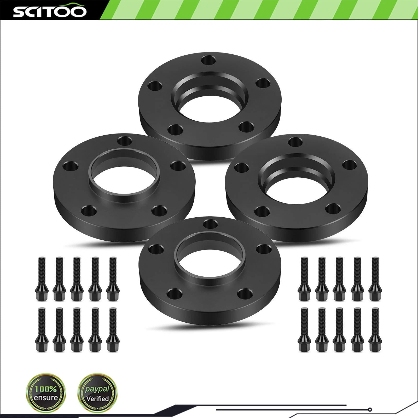 Set of 4 20mm 5x120 12x1.5 Hub Wheel Spacers for BMW 530i (1996–2003)