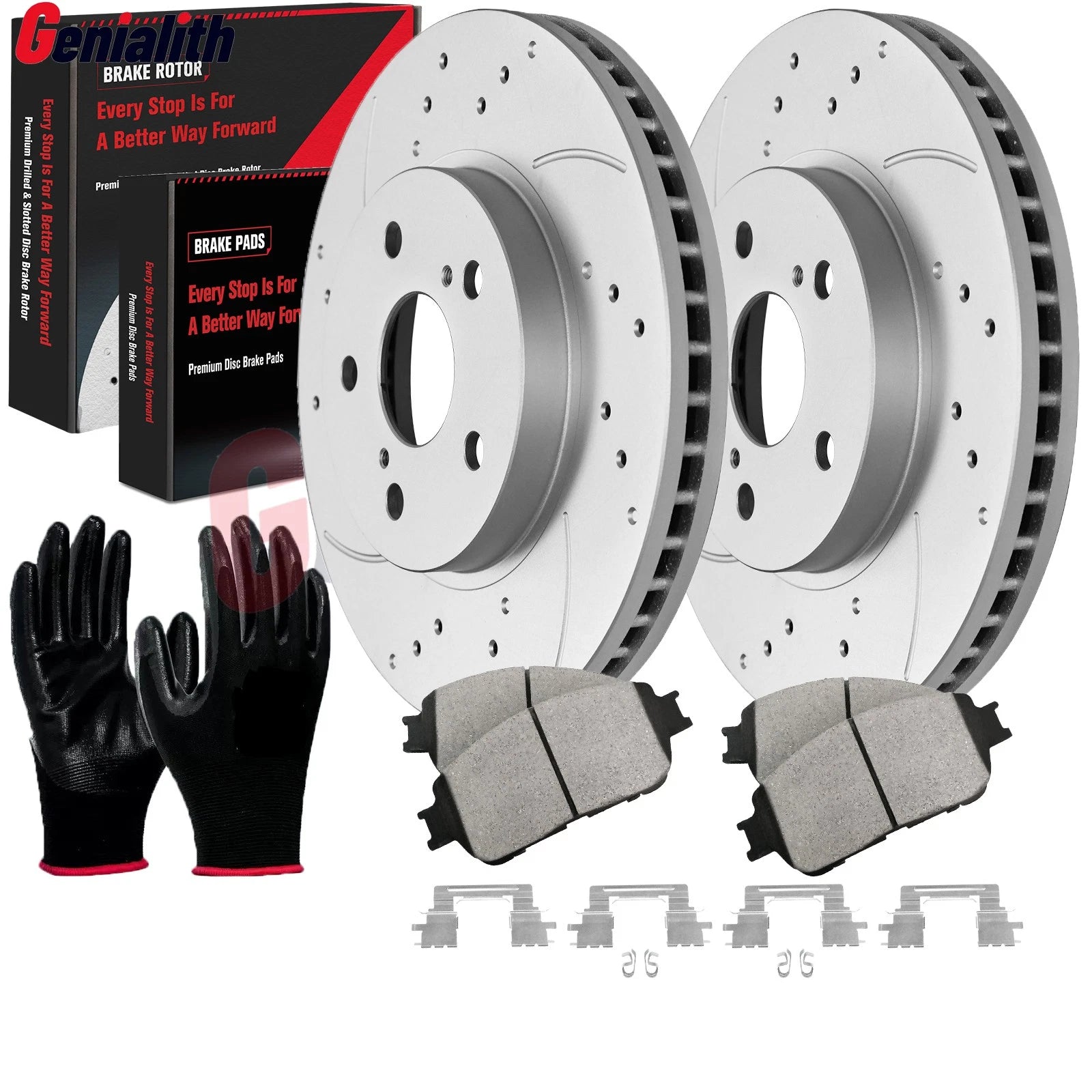 Front Disc Brake Rotor Pads for Toyota Camry Avalon Sienna Solara Lexus ES300 (1997–2006)