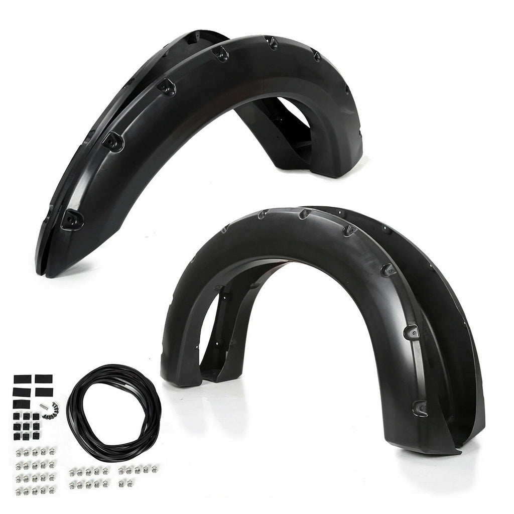 4X Fender Flares for Ford F250 F350 SuperDuty (1999–2007) Wheel Pocket Rivet Style
