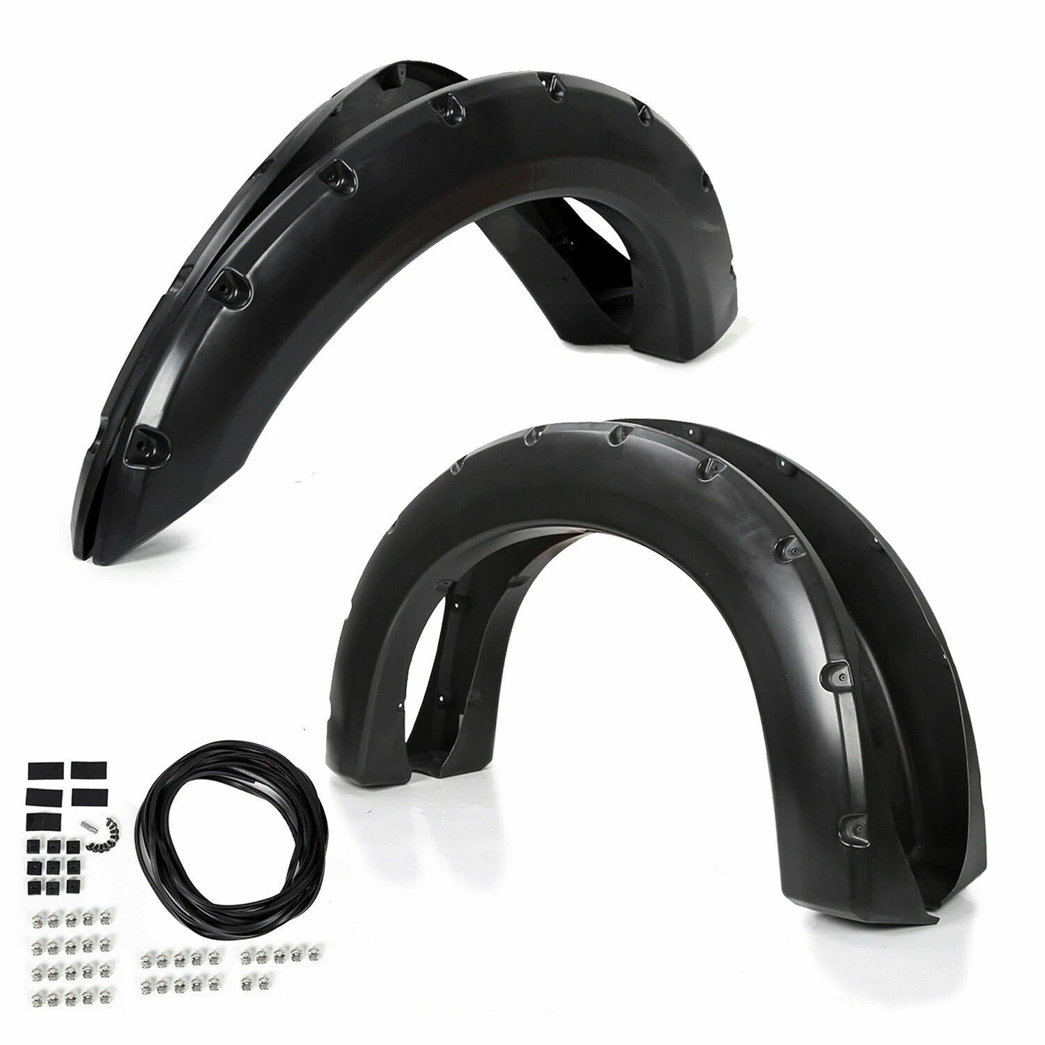 4X Fender Flares for Ford F250 F350 SuperDuty (1999–2007) Wheel Pocket Rivet Style