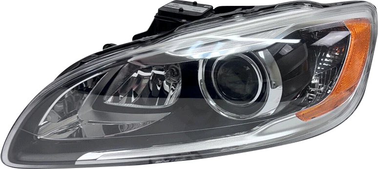 HID/Xenon Headlight for Volvo S60 V60 (2014–2018) Black Housing Driver Side