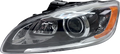 HID/Xenon Headlight for Volvo S60 V60 (2014–2018) Black Housing Driver Side