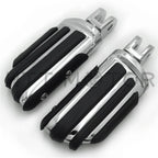 Chrome Rubber Pilot Footpeg Footrest for Harley FXBB FXBR FXBRS FXLR (2018–2023)