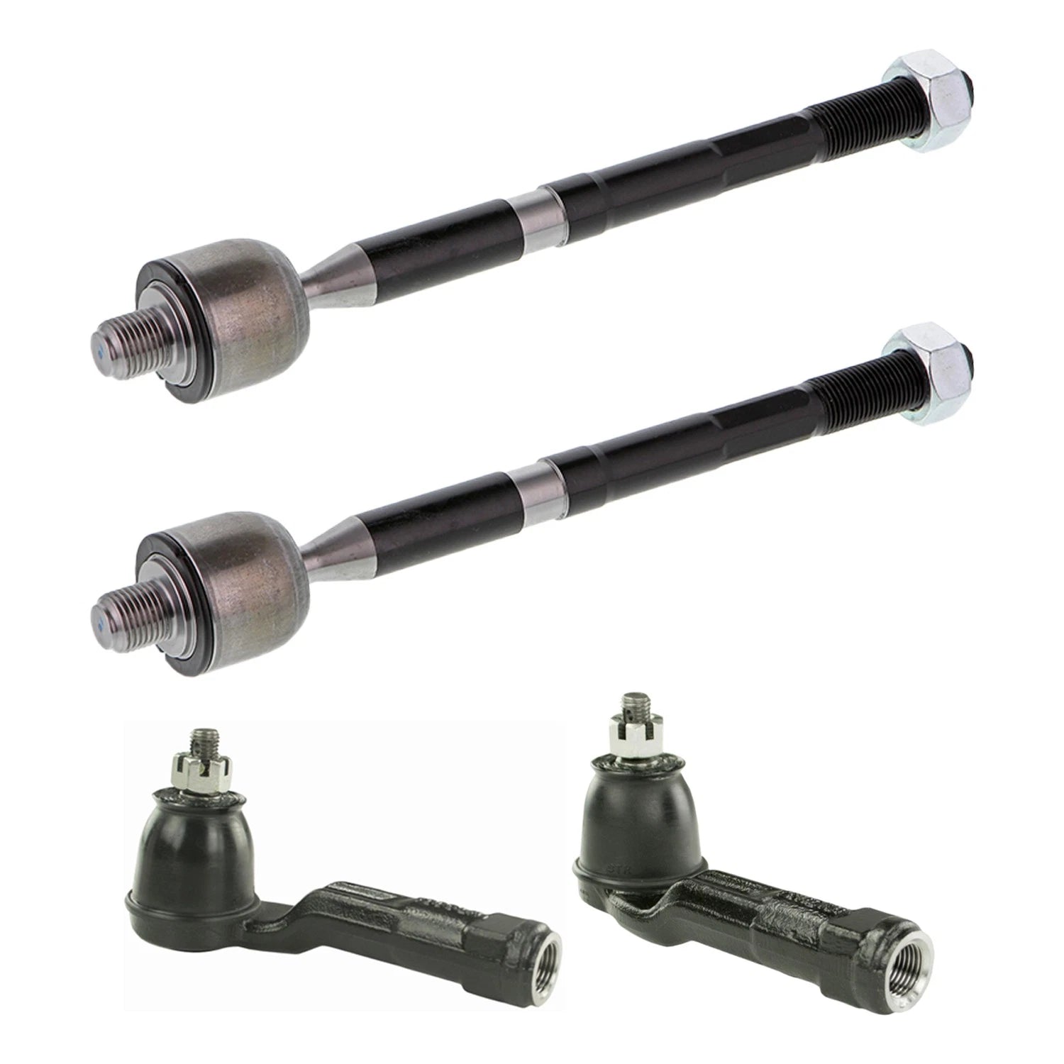 Set of 2 Mevotech Supreme Inner Outer Steering Tie Rod Ends for Kia Forte (2019)