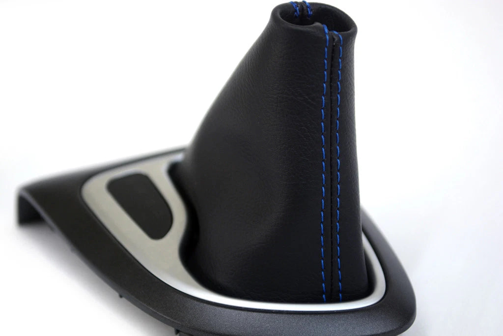 Shift Boot Cover for Dodge Dart (2013–2016) - Blue Stitch PVC Leather