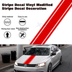 Red KK Vinyl Front Hood Bumper Fender Trunk Stripe Stickers Decals (2010-2020)