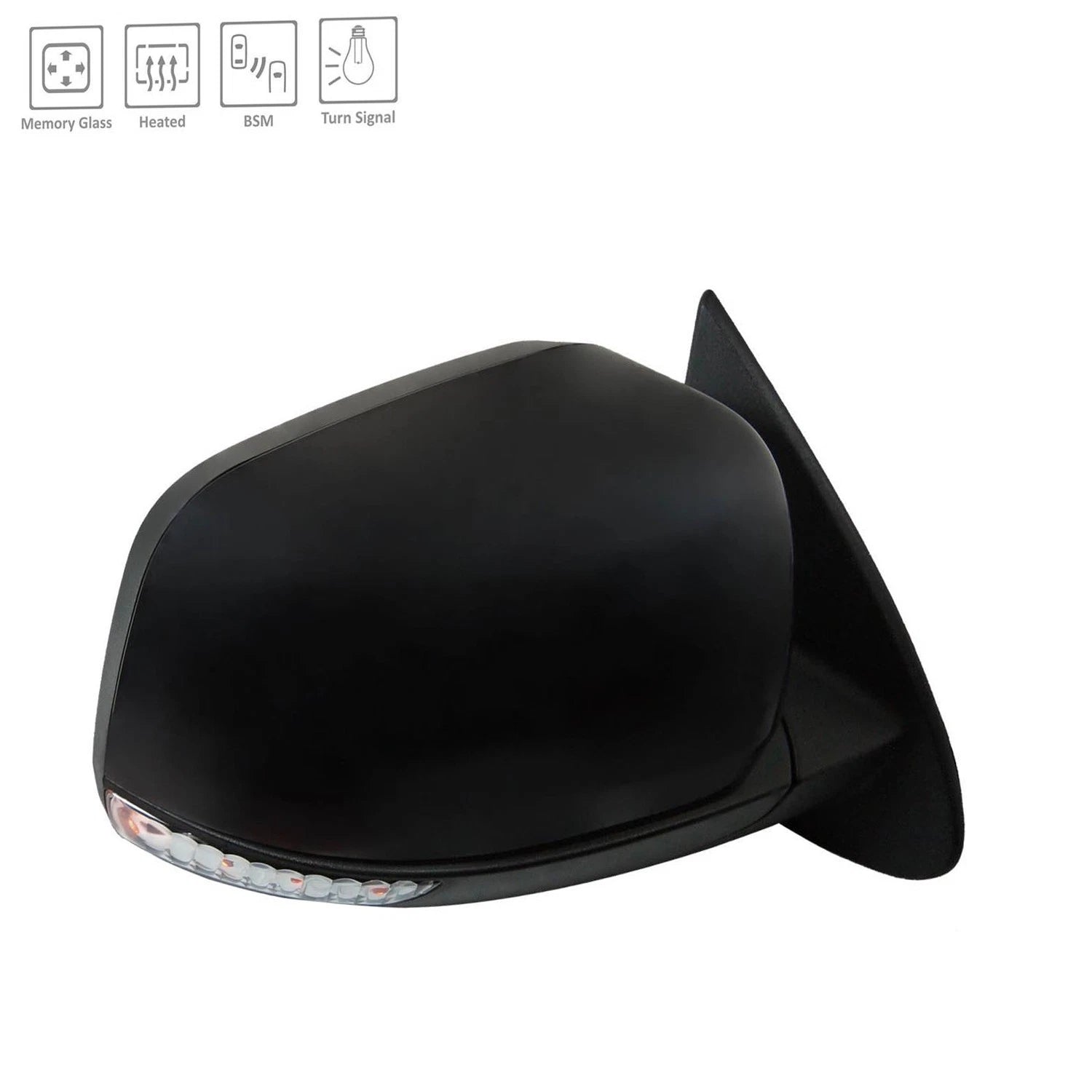 Replacement Ready to Paint Passenger Side Door Mirror for Dodge Durango (2011–2022)