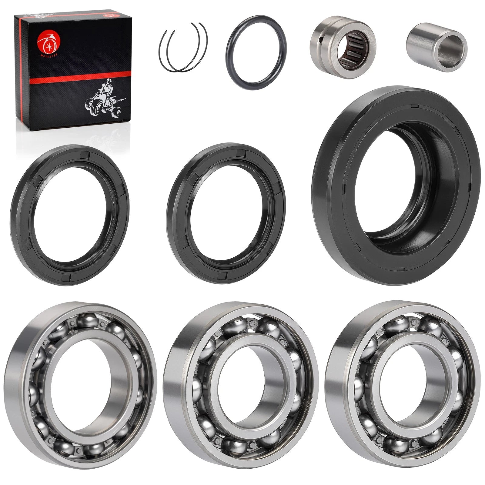 Rear Differential Oil Seal & Bearing Kit for Honda Foreman 400 450 (2000–2006)