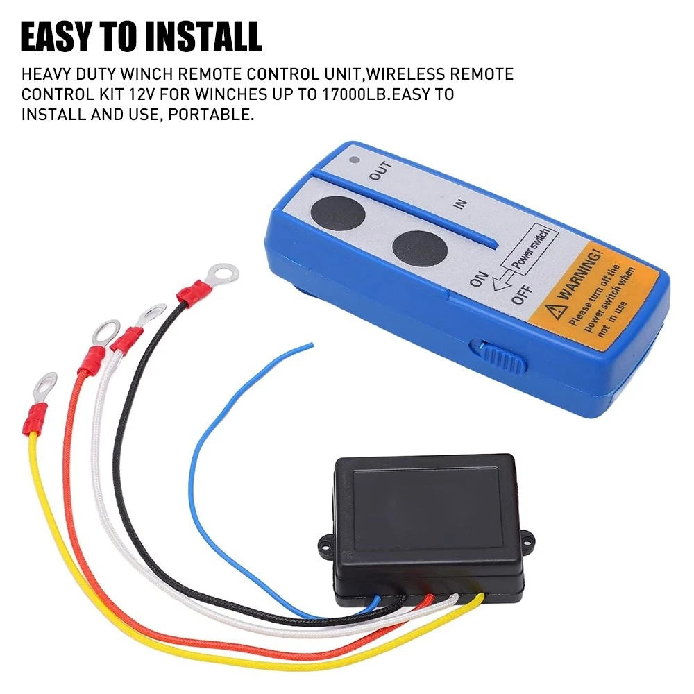 Wireless Recovery Winch Control Remote Kit for Polaris RZR 900 (2015–2023)
