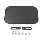 Universal Side Number Plate Panel Cover CNC Black for Motorcycle