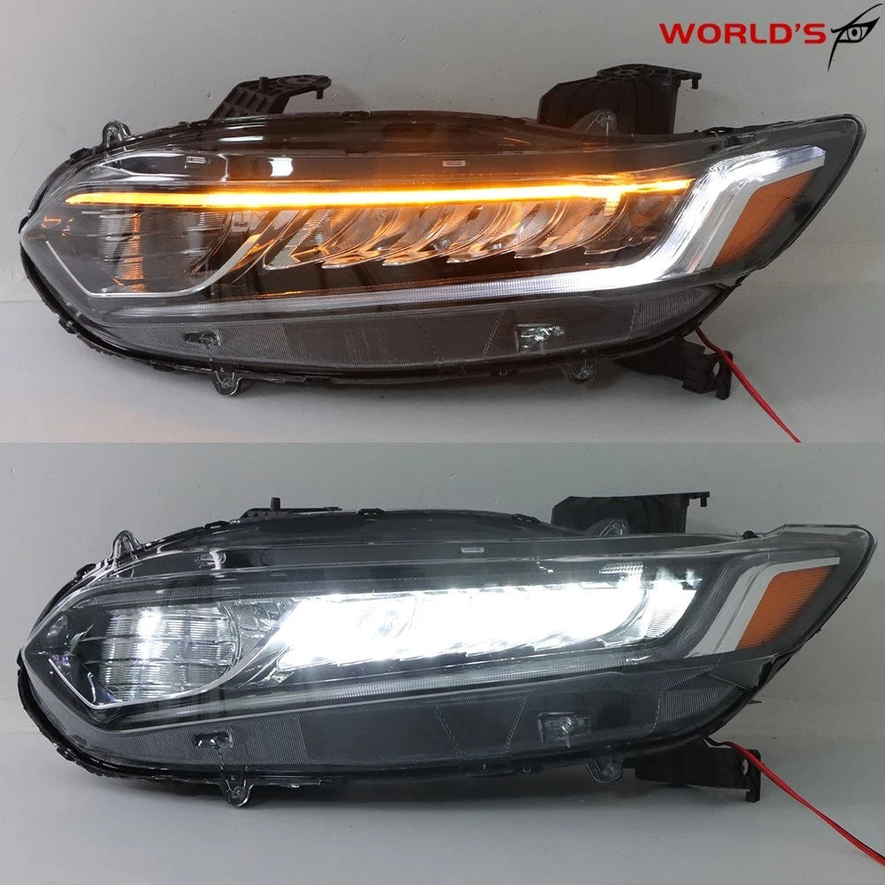Set of 2 LED DRL Halogen Headlights for Honda Accord (2018–2020)