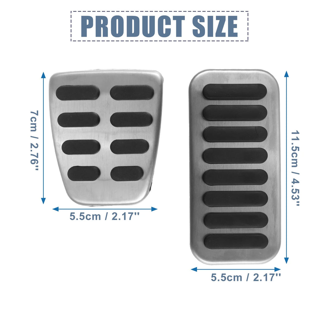 3pcs Accelerator & Brake Pedal Cover Set for Kia Forte (2010–2012)