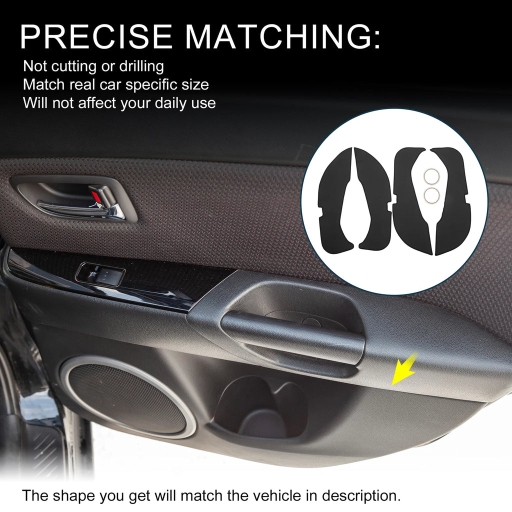 Set of 4 Car Door Leather Anti Kick Pad Stickers for Mercedes-Benz E Class (2016)