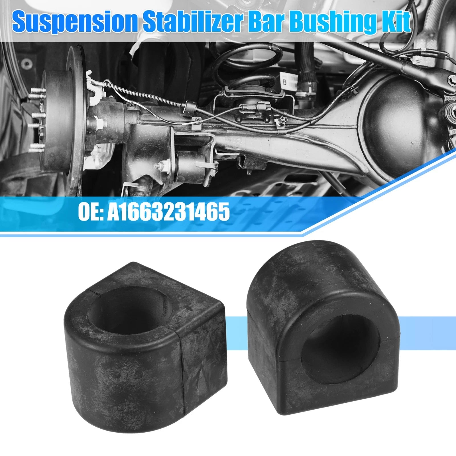 2pcs Suspension Stabilizer Bar Bushings No.A1663231465 for Mercedes-Benz 