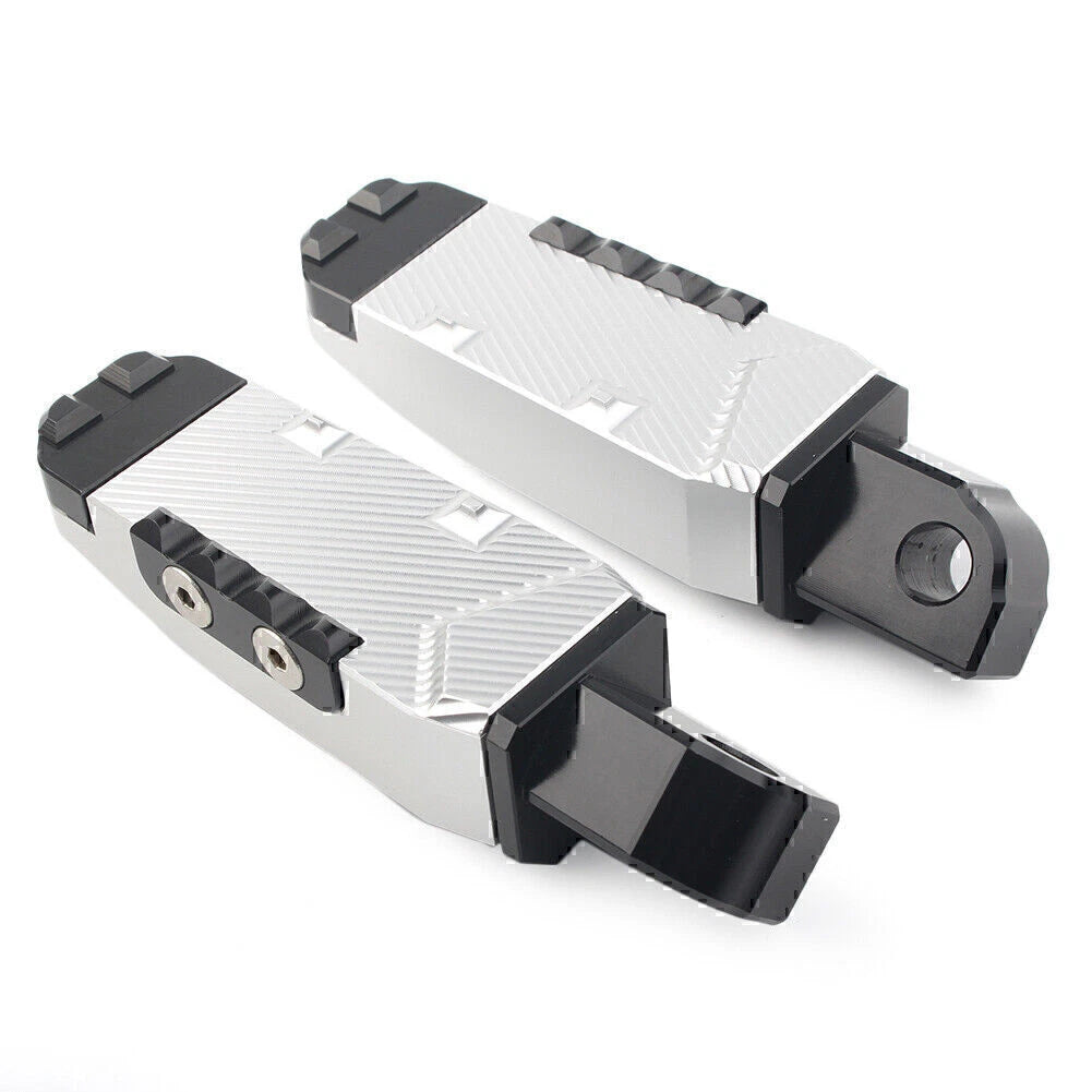 Rear Footrests Silver Foot Pegs for Suzuki GSXR600/750/1300 (2001–2023)