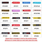 Embroidered Jet Tag Keychain for Backpack Biker Motorcycle Scooter (1pc)