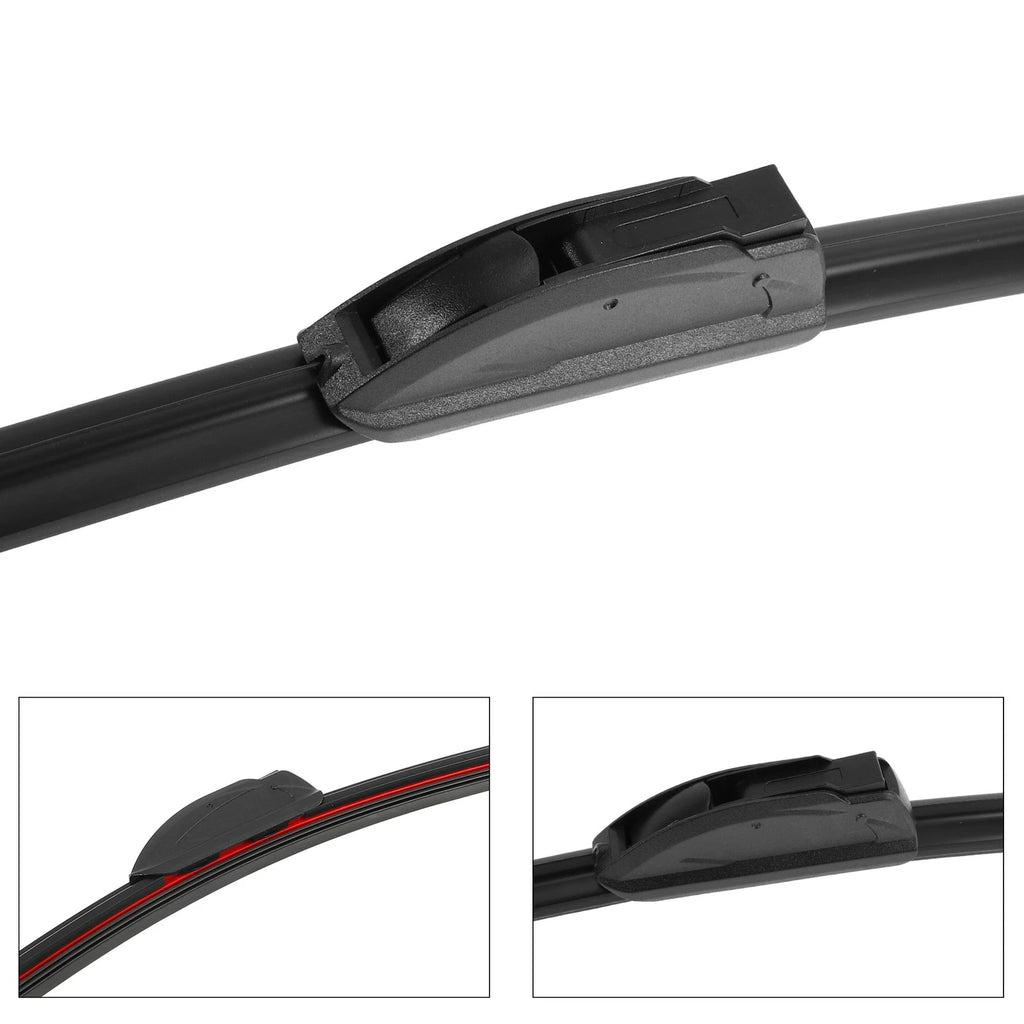 Set of 3 Front Windshield Wiper Blades for Nissan Rogue (2008–2013)