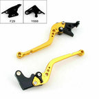 Long Brake Clutch Levers for Honda CBR600RR (2003–2006), CBR954RR (2002–2003) Gold T9