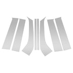 Set of 8 Door Pillar Window Trim for Ford Everest (2023–2024) Silver Tone