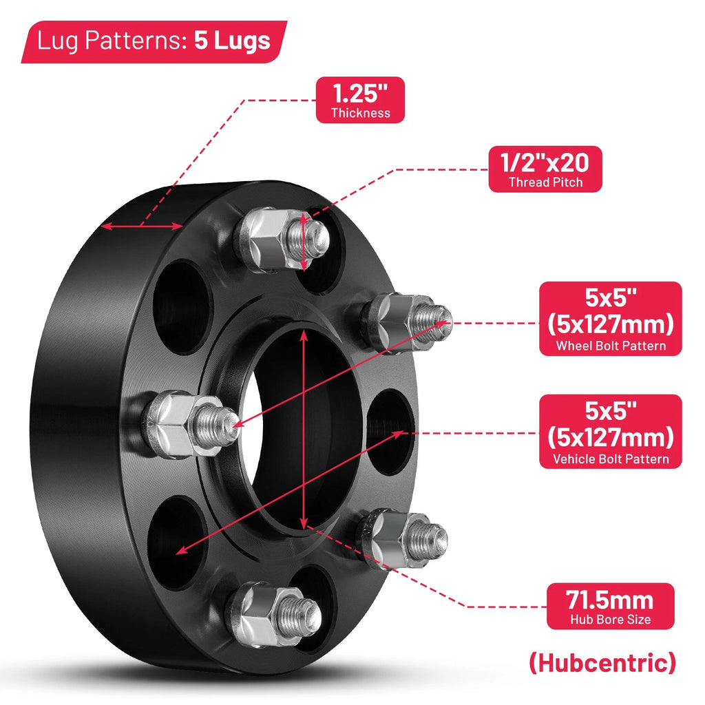 Hubcentric Wheel Spacers for Jeep Grand Cherokee (2005-2010)